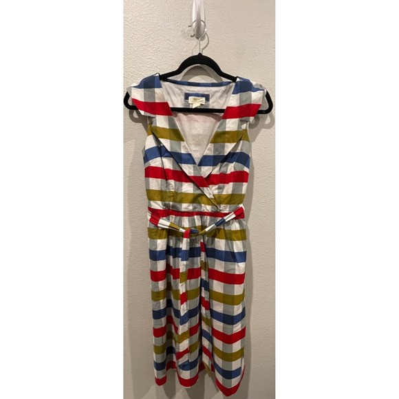 MAEVE Multicolor Cricket Club Midi Dress - Picture 2 of 5